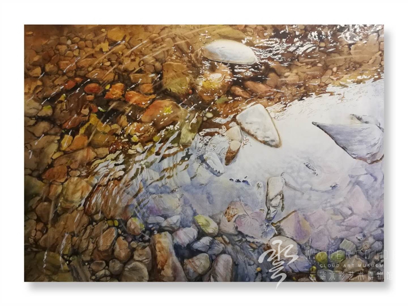 王兆顺 《崂山小溪》系列2 78.1*108.6cm